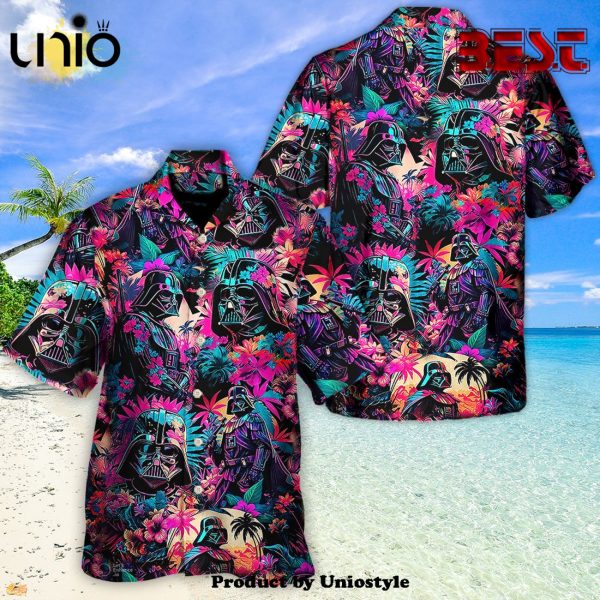 Starwars Darth Vader Synthwave Cool Hawaiian Shirt For Kids, Adult