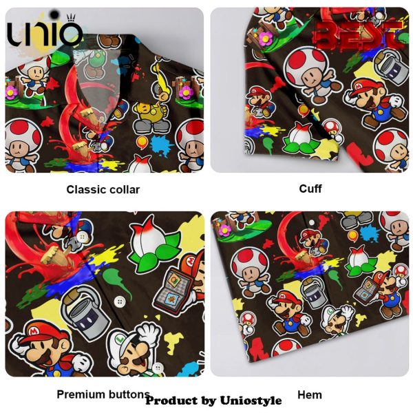 Super Mario Hawaiian Shirt For Kids, Adult