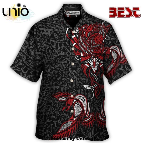 Viking War Raven Life Style Hawaiian Shirt For Kids, Adult