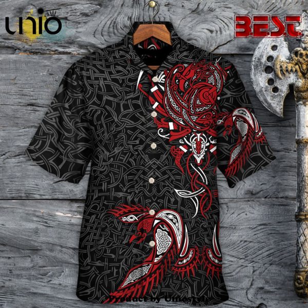 Viking War Raven Life Style Hawaiian Shirt For Kids, Adult