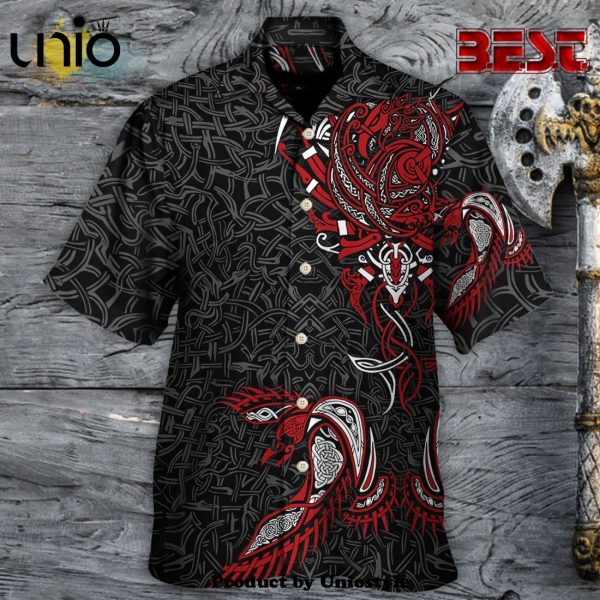 Viking War Raven Life Style Hawaiian Shirt For Kids, Adult