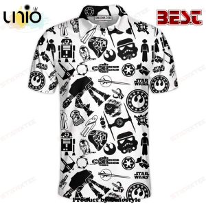 Star Wars Black and White Gift For Fans Polo