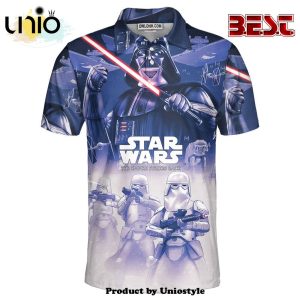 Star Wars The Empire Strikes Back White Purple Gift For Fans Polo