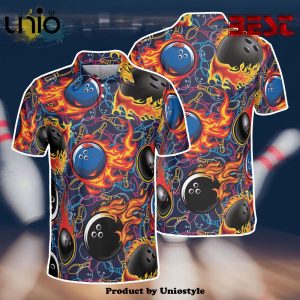 Strike Bowling Team Retro Polo For Men