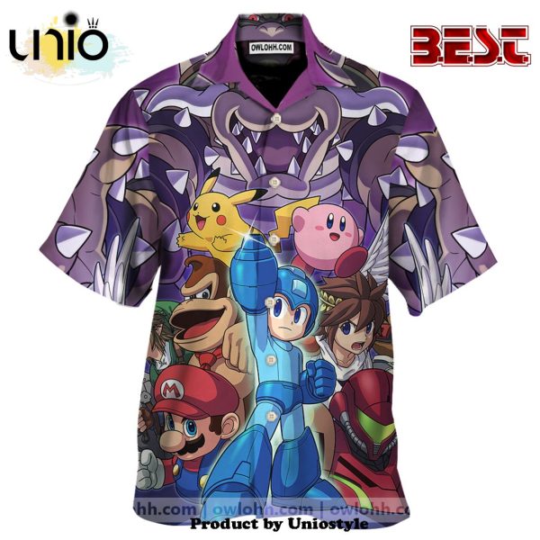 Zelda Pokemon – Mario’s Party Hawaiian Shirt For Kids, Adult